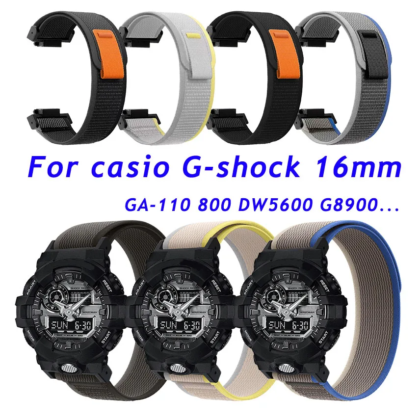 

Нейлоновый ремешок-петля Trail Loop для Casio G-SHOCK 100 700 GD100 DW5600 GA-110 ремешок для часов 16 мм спортивный браслет на запястье