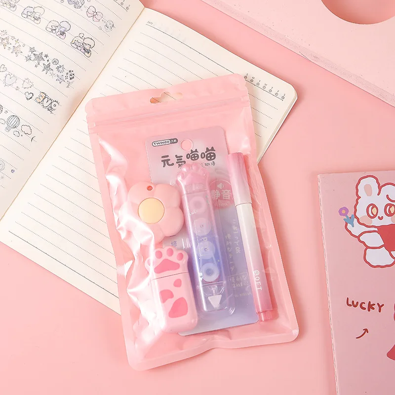 Stationery Set Creatived Cute Cat Paw 4/7 in 1