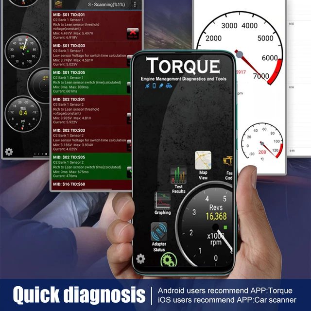 V019 Ferramenta De Diagnóstico De Carro Obd2 Scanner Compatível.