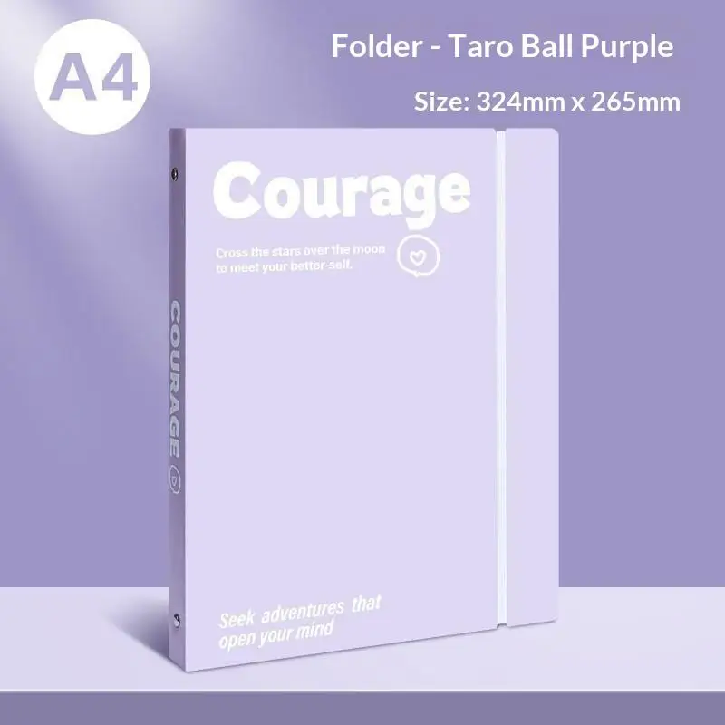 Transparent A4 File Folder with Detachable Storage Booklet for Students and Office Use