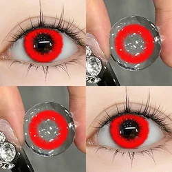 Hot Sale Halloween Cosplay Red & Yellow Colored Contact Lenses (Naruto red)