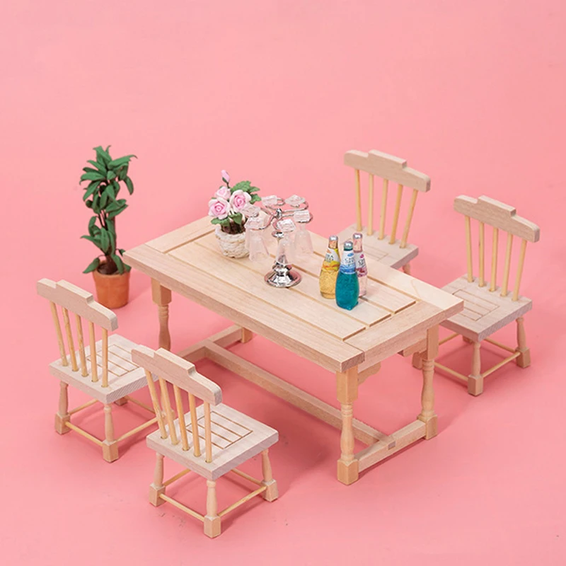 ミニチュア家具セット（デスク、キャビネット、チェア）ランドセル×2付き