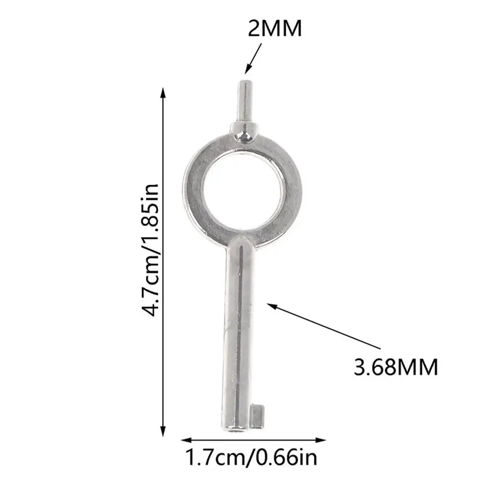 1pcs American Style Universal Flat Key Blank Special Key Handcuffs Lock Zinc Alloy Keychain