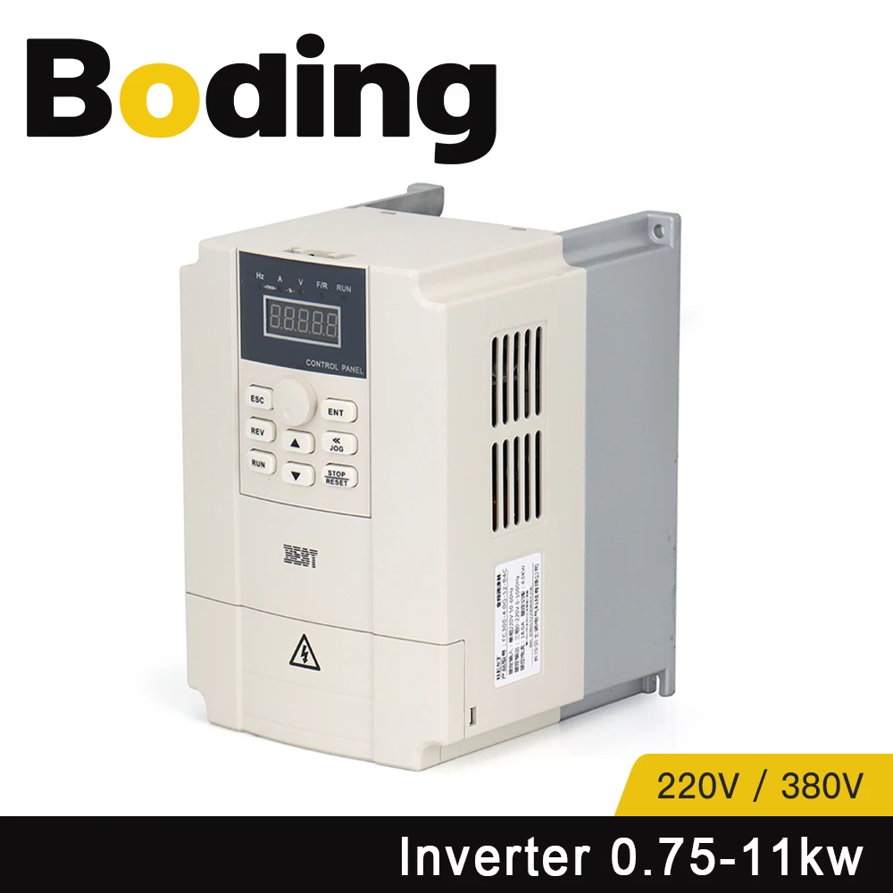 

Best VFD Inverter 1.5kw 2.2kw 3kw 4-11kw Single-Phase 3Phase 220V 380V With CNC Spindle Motor use for CNC Router Machine Tools