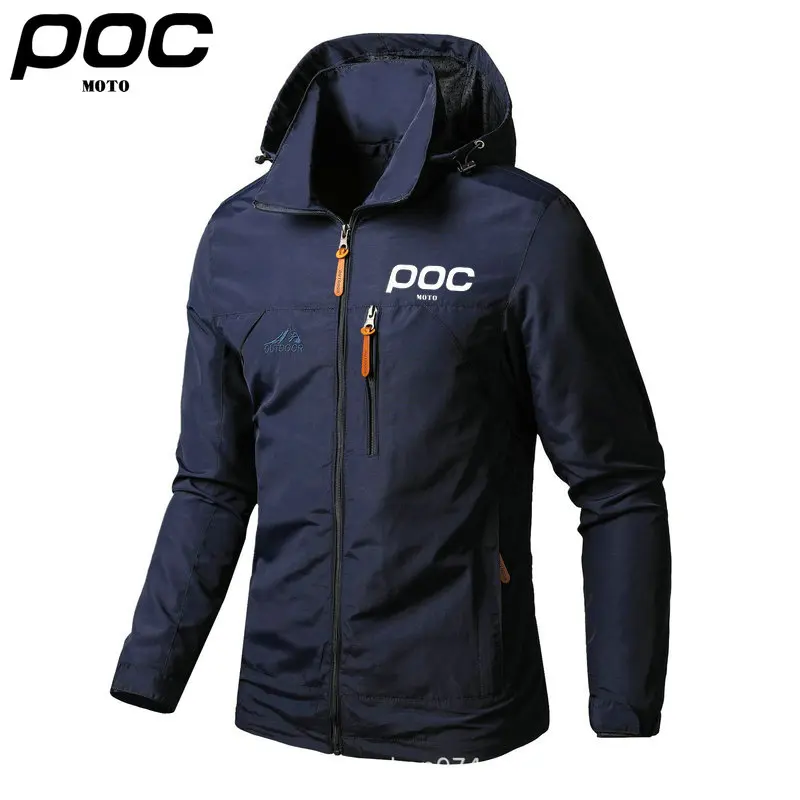 Cycling Jacket Clothes Men's Windbreaker Hooded Raincoat MTB Moto POC Cycling Jacket Bike Clothing Outdoor Waterproof Windproof Sport Tactical Outerwear
