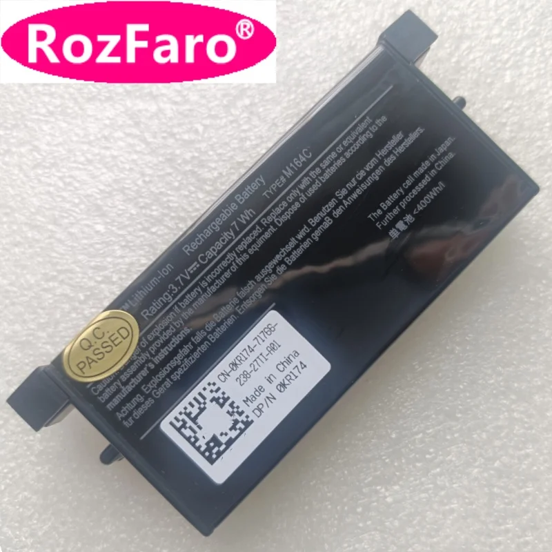 

Аккумулятор для Raid-контроллера rozламро M164C KR174 0KR174 GC9R0 M9602 X8483, 3,7 в, 7 Вт/ч, 400 мАч, для Dell Perc 5E 6E H700 H800