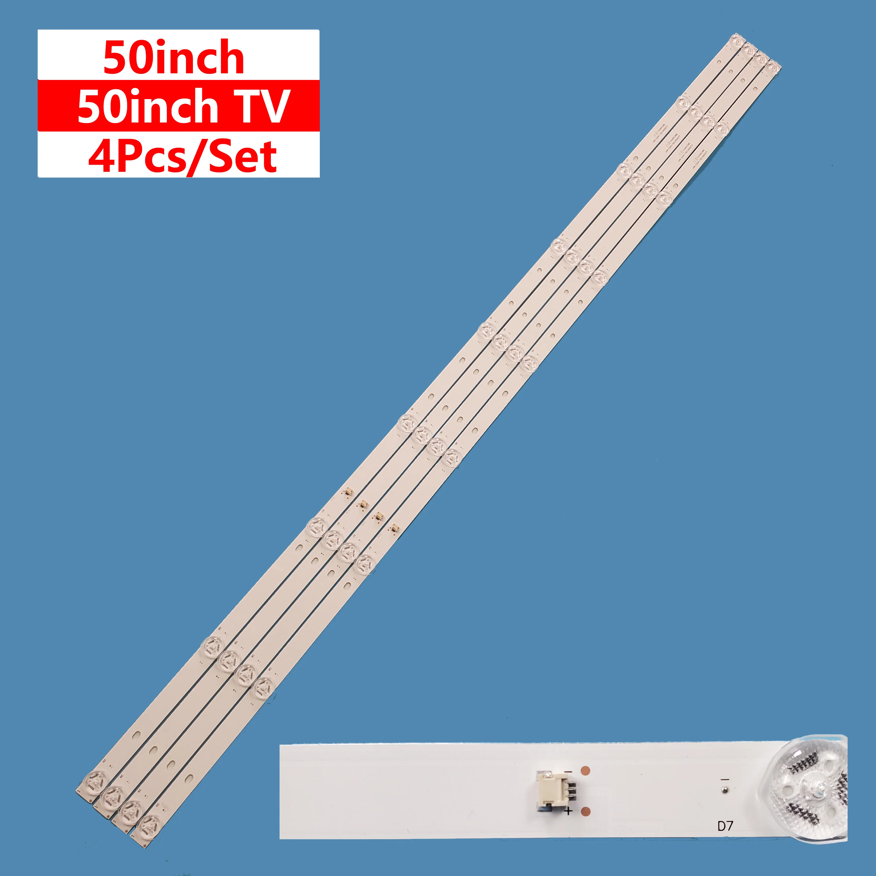 4Pcs/set New LED Backlight Bar Light Strip JL.D50091330-140CS-MA1 For Pioneer 50inch TV Accessories Repair Replacement