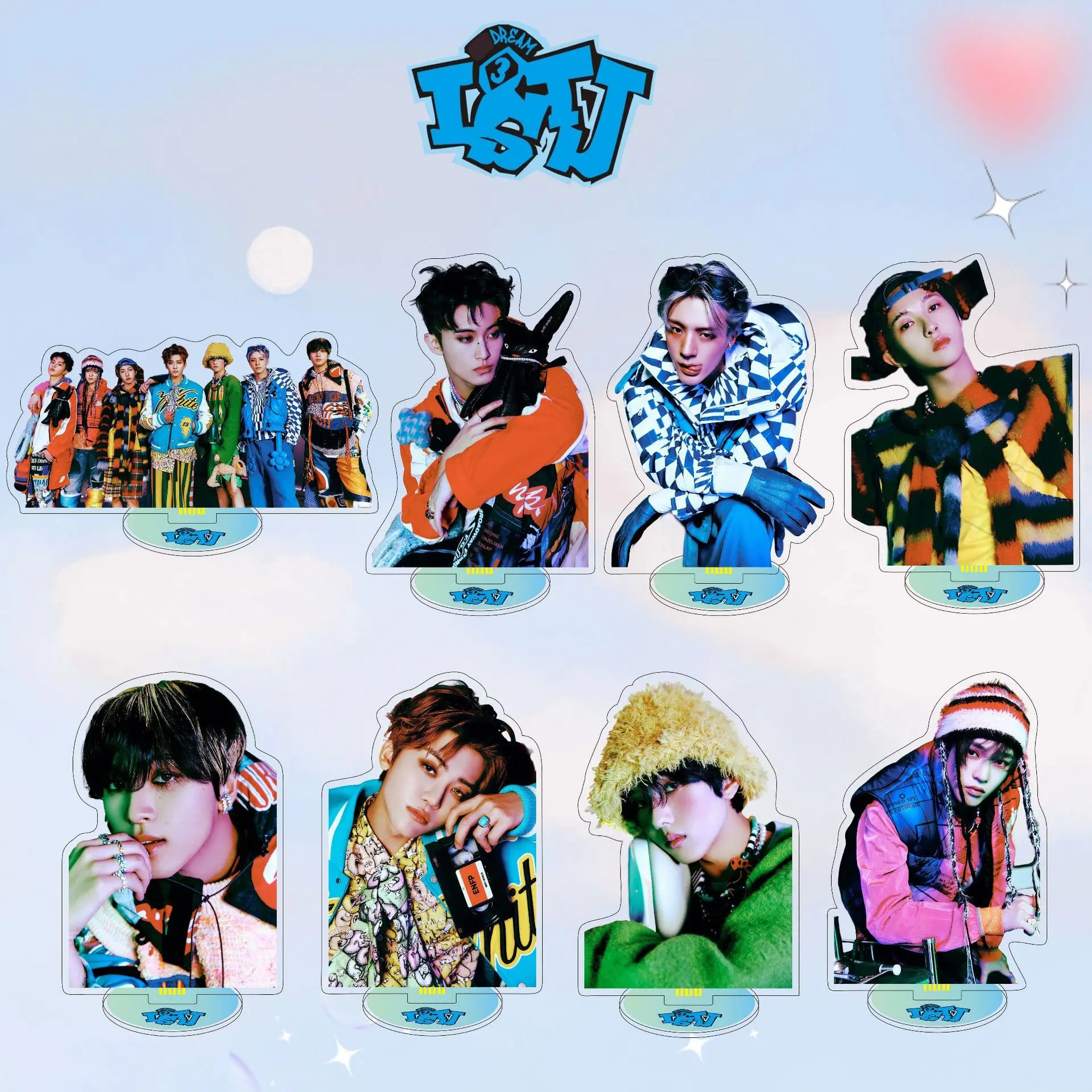 

10CM KPOP NT127 ISTJ Album HD Photo Two Sides Print Acrylic Stand Figure Renjun Mark Jaemin Standing Model Fans Desktop Decor