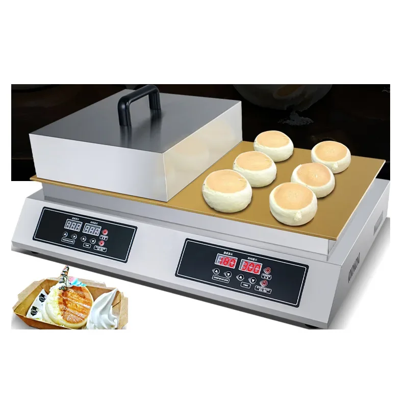 

Commercial Waffle Iron Nonstick Cake Maker Fluffy Pancakes Double-headed Scones Machine Muffin Grill Cooking Appliances