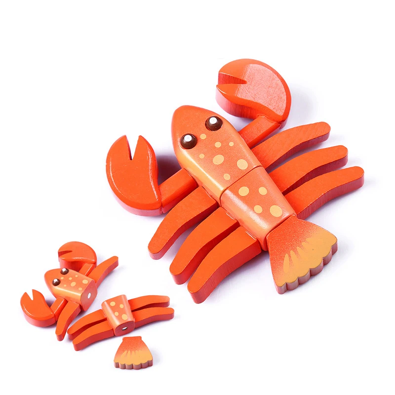 1PC Wood Pretend Play Cutting Toy Vegetable Fish Meat Food Toys Simulation Kitchen Toys Learning Education for Children Gift 6