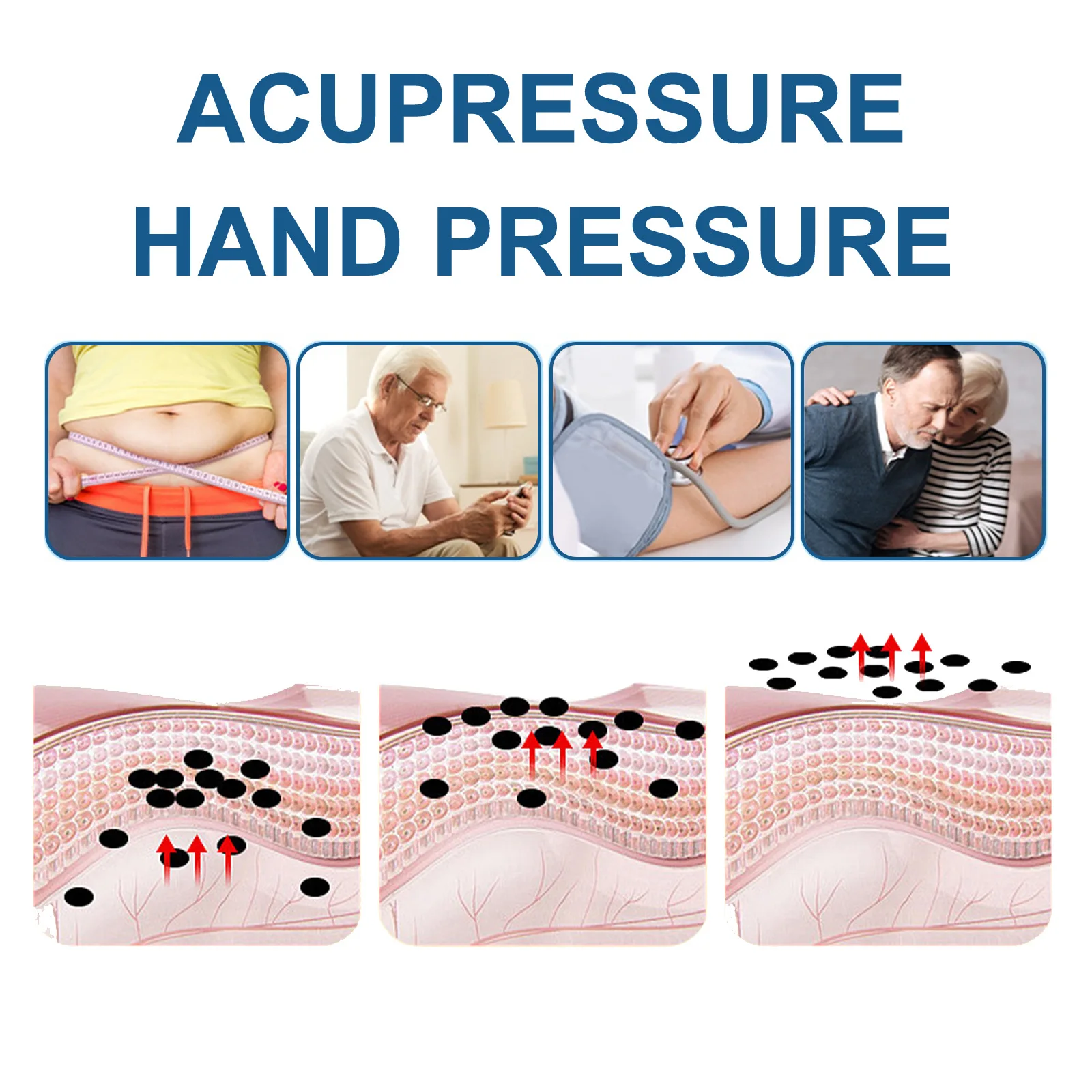 Tiger Point Massage Clip Slimming Headache Migraine Treatment Fatigue Weight Loss Promote Blood Circulation Relief Stress Clip