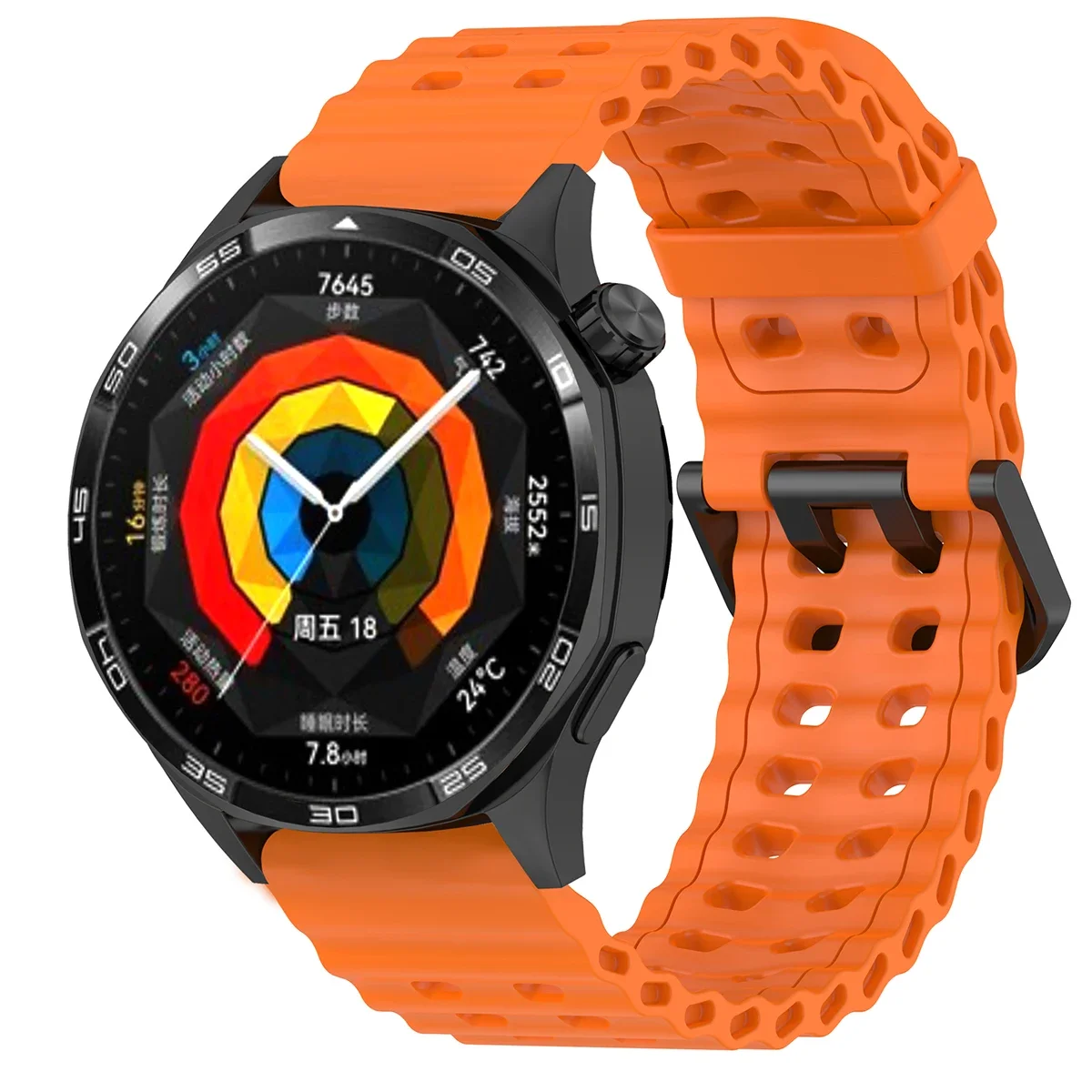 Breathable 22mm Silicone Sports Band