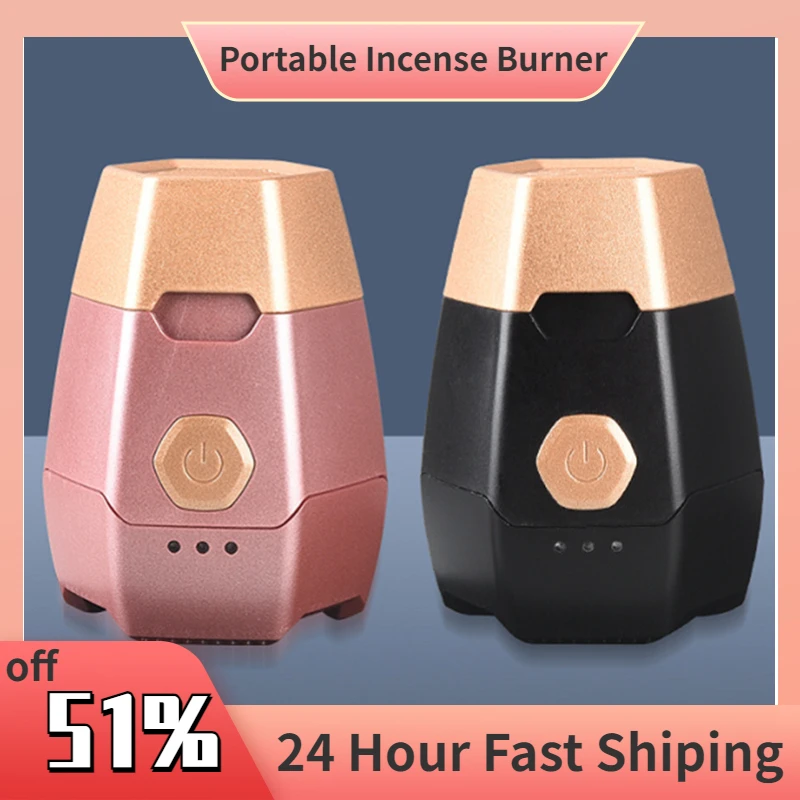 Portable Car Incense Burner Arabic Usb Rechargeable Bakhoor Electric