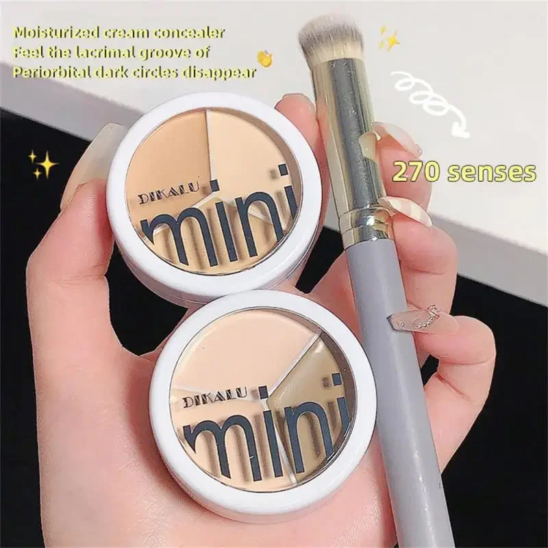 3color Concealer Palette Moisturizing Cover Dark Circles And Acne Marks Natural Makeup Contouring Cream Shadow Cosmetics