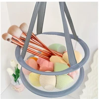 Fashion Pink Gray Makeup Tool Drying Net Home Dormitory Makeup Brush Drying Storage Net Bag Beauty Egg Organizer Hanging Bags 1