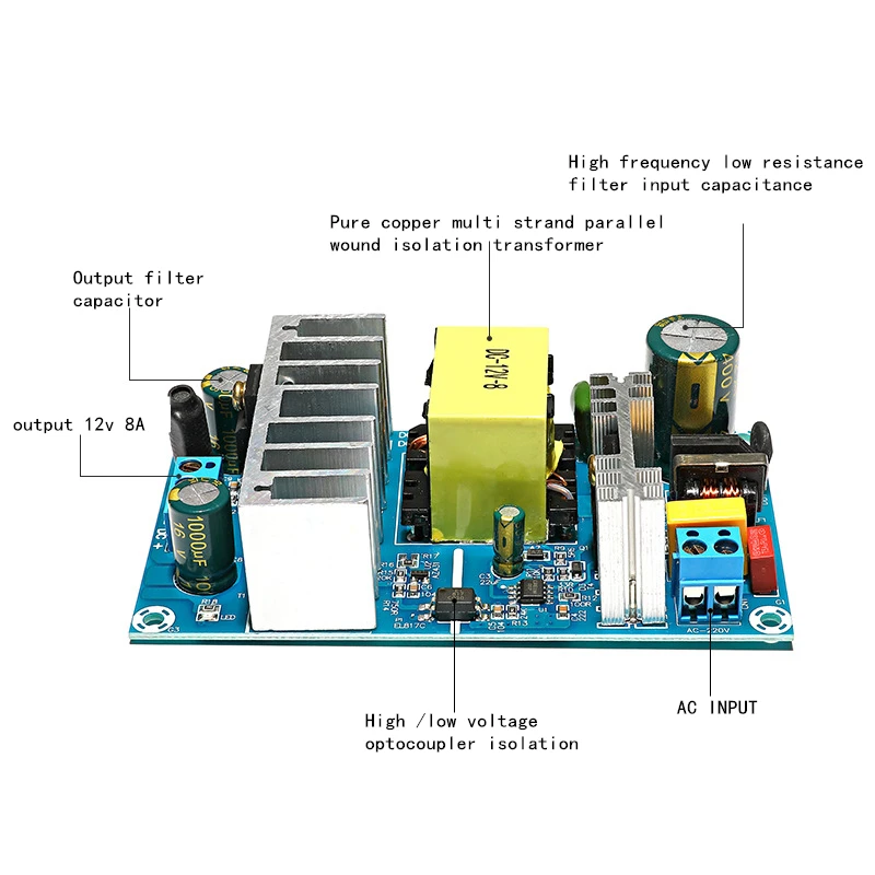 17a comutacao modulo de fonte alimentacao ac dc ndustrial bare board 02