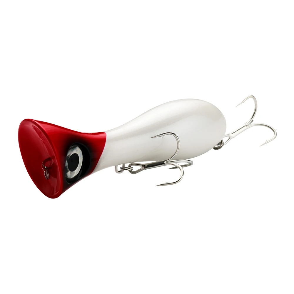 Enhanced Popper Fishing Lure - 95mm, 31g - Versatile Topwater Attractant for Freshwater & Saltwater Angling