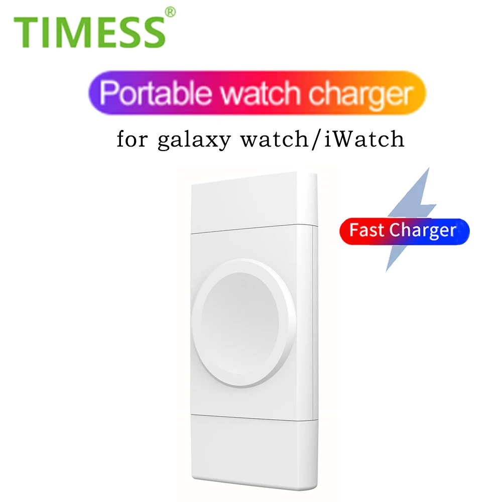 Portable 2 in 1 Wireless Charger For iWatch 8 7 6 5 4 3 SE Apple
