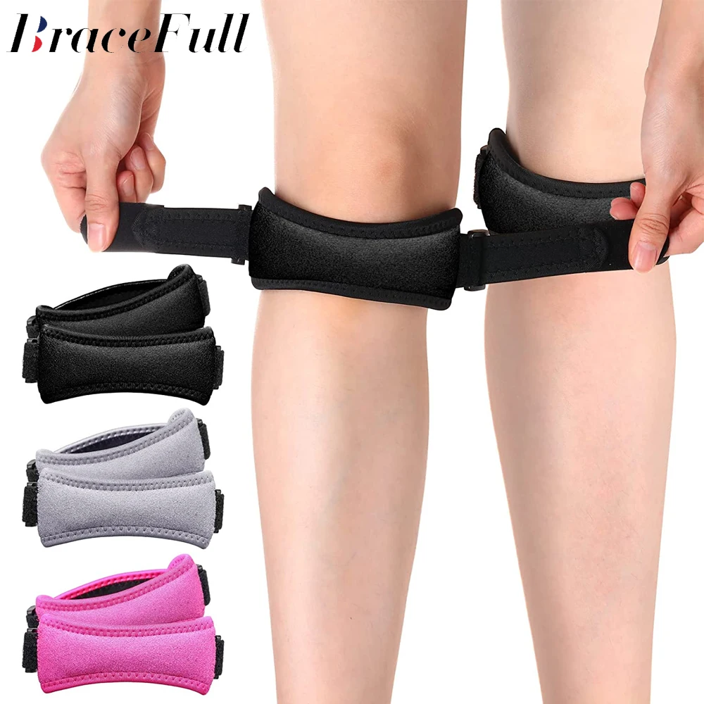 

1Pair Patella Stabilizer Knee Strap Knee Braces for Pain Relief Patellar Tendon Support Strap for Running,Weight Lifting,Sports