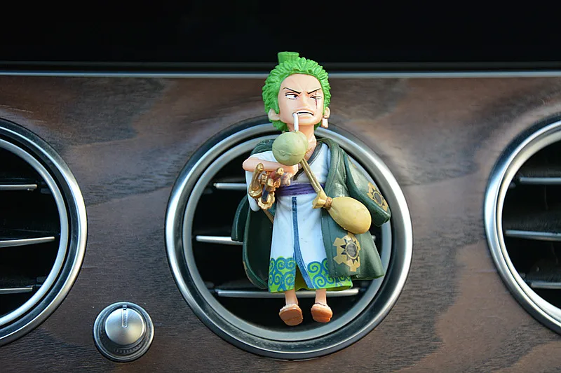 Anime One Piece Car Air Outlet Fragrance Decoration Nica Luffy Zoro Nami Action Figure Figurine Model Ornamen Car Aromatherapy