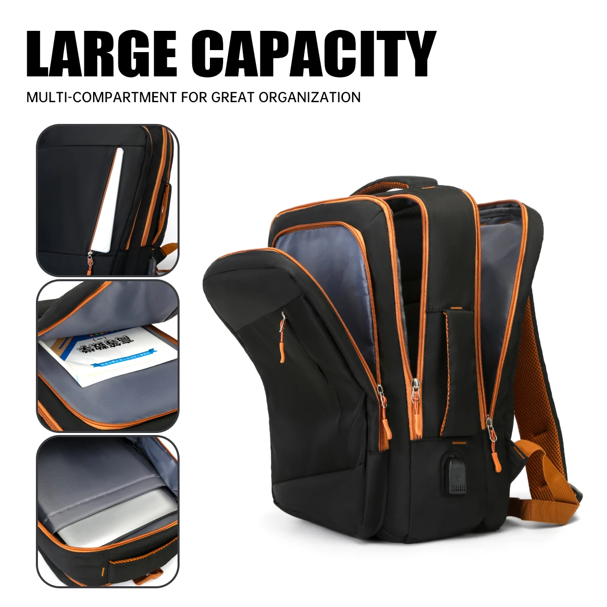 School Bag, Backpack, Male College Student, Commuting to Class, Large Capacity, Casual, Daily Use, Laptop Bag, Stylish 15.6inch Backpack, High School Student