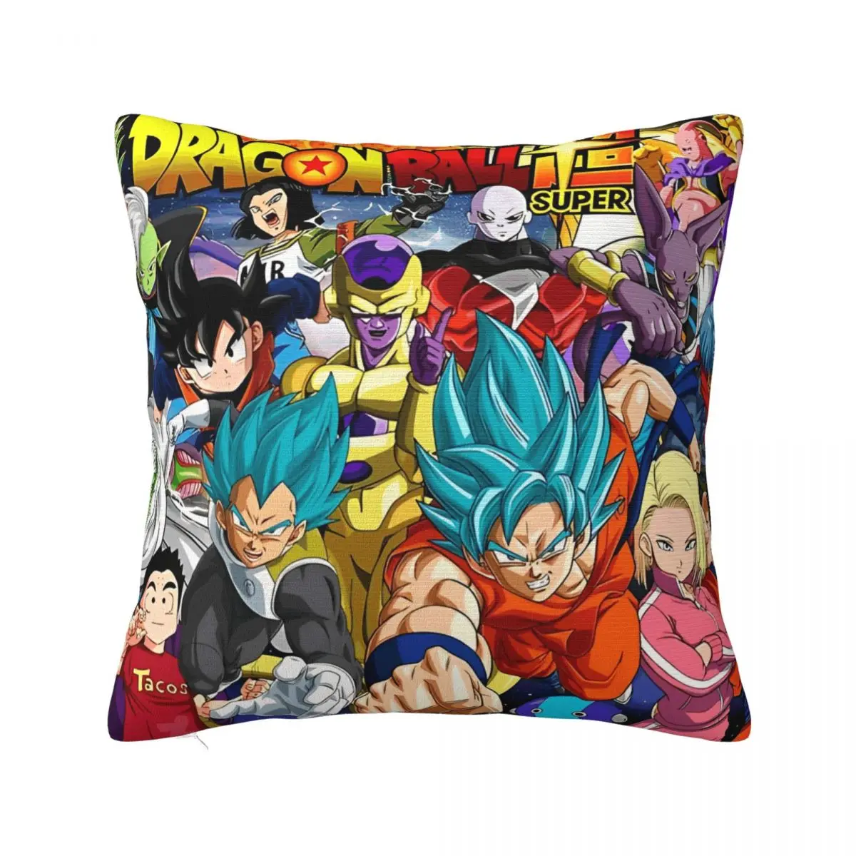 ドラゴンボール Z 正方形枕ケースポリエステルクッションソファ超