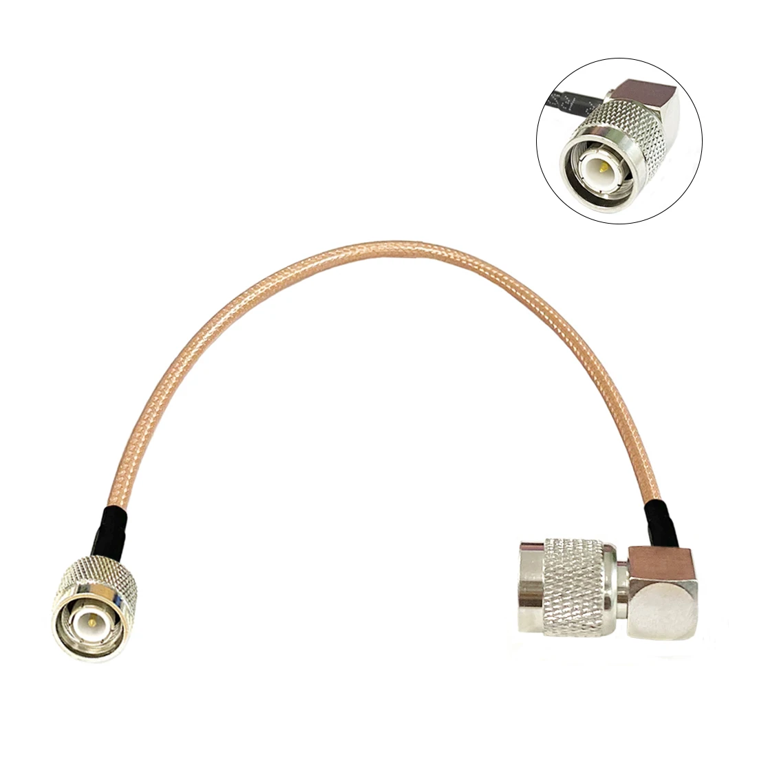 

1pc TNC Male Straight Switch TNC Male Plug Rght Angle 90-Degree Cable RG142 25cm Low Loss Wholesale