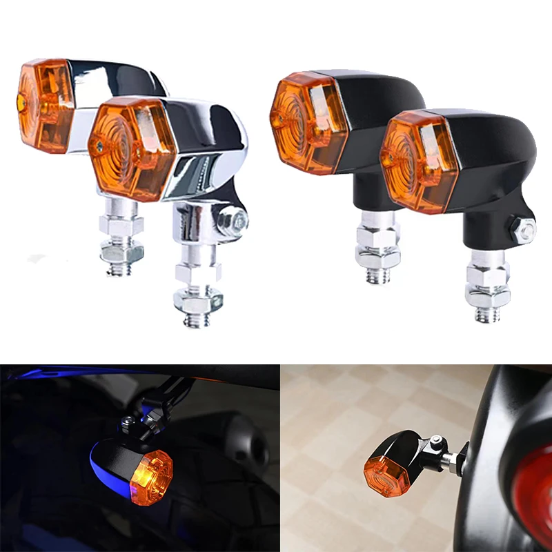 

Retro Universal Motorcycle Led Turn Signal Indicator Light Motorbike Tail Led Rear Light Systems Accessories And Parts Para Moto