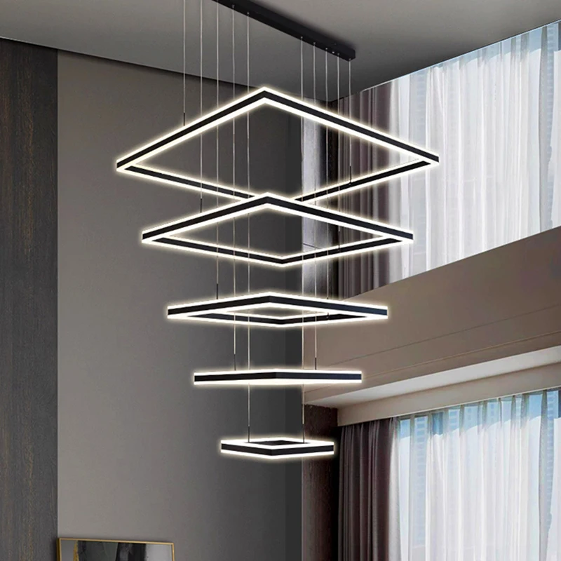 

Nordic home decoration, stair chandelier, living room bedroom and dining room Pendant lights, ceiling light, indoor lighting