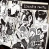 65PCS Anime Death Note Stickers Black White Decals Scrapbook Luggage Laptop Bike Suitcase Car Graffiti Sticker Decoration Toy 2