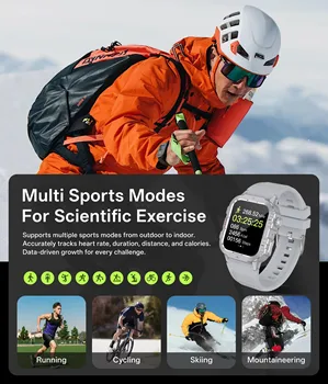 Alternative view of 2025 New for Xiaomi Military Smart Watch Men IP67 3ATM Outdoor Sports Fitness Tracker Health Monitor 1.44Inch BT Call Smartwatch