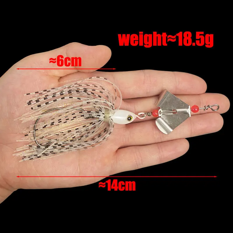 1pcs Fishing Lures 140mm 19g Blade Metal Bait With Rubber Skirt