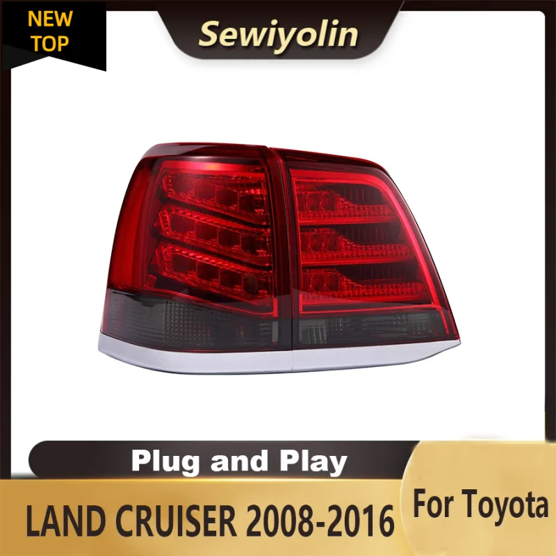 

For Toyota LAND CRUISER 2008-2016 Car Accessories Animation LED Trailer Lights Tail Lamp Rear DRL Signal Plug And Play