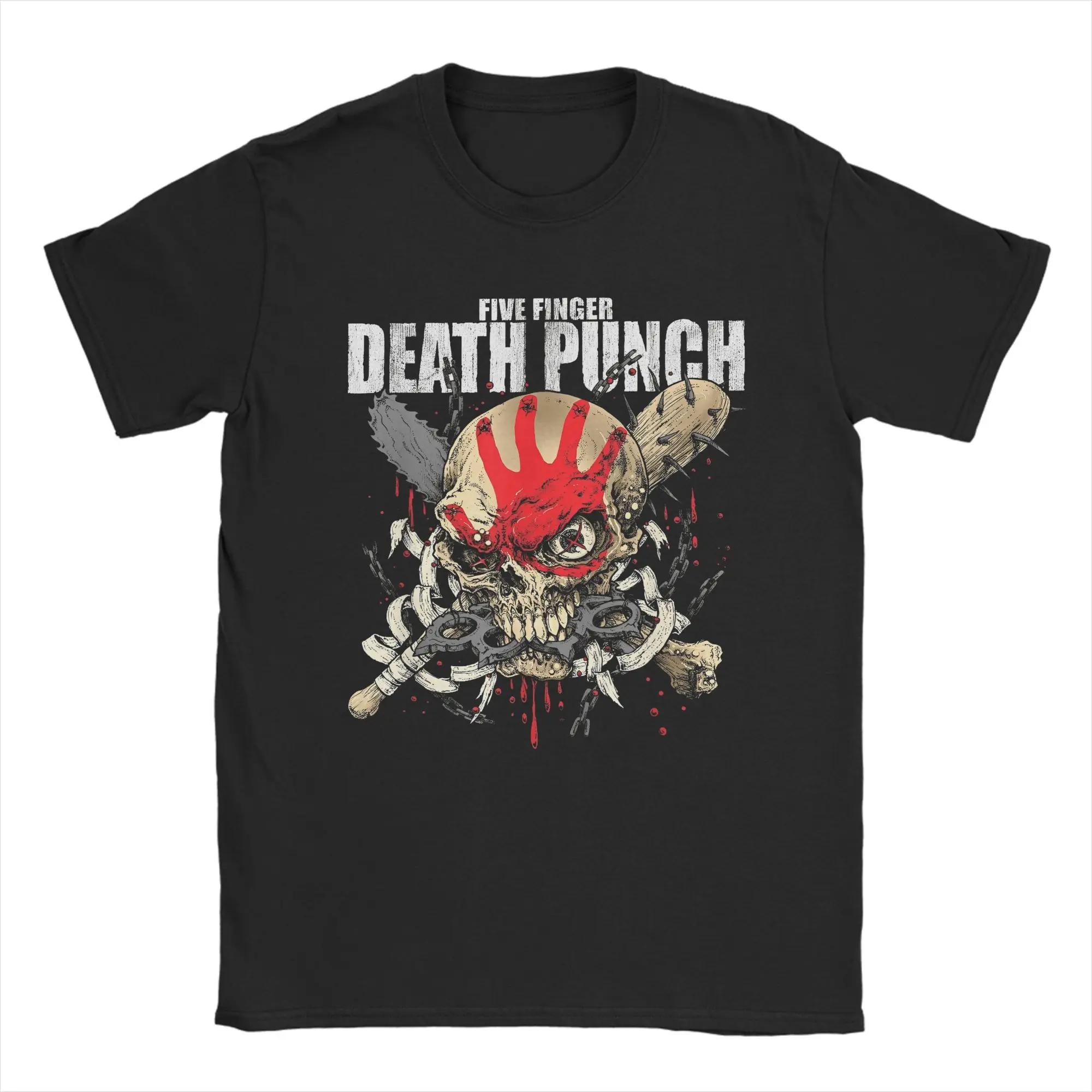Maglietta Ufficiale Five Finger Death Punch – Jekyll & Hyde Logo – Unisex – Cotone Morbido – Taglia M