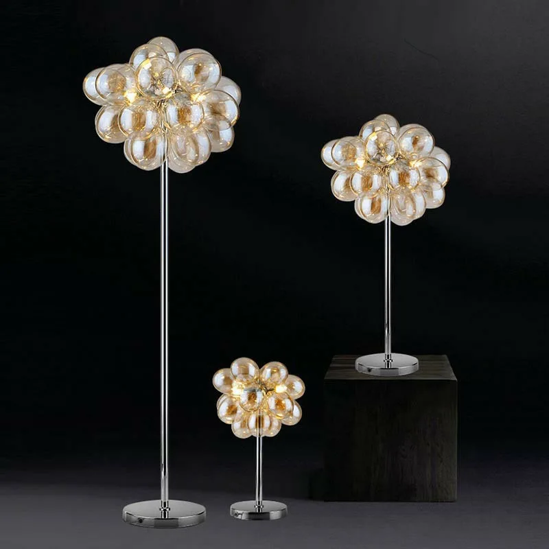 Modern Designer Grape Glass Chandelier Living Room Dining Room Home Decoration Pendant Light Lustre Fixtures