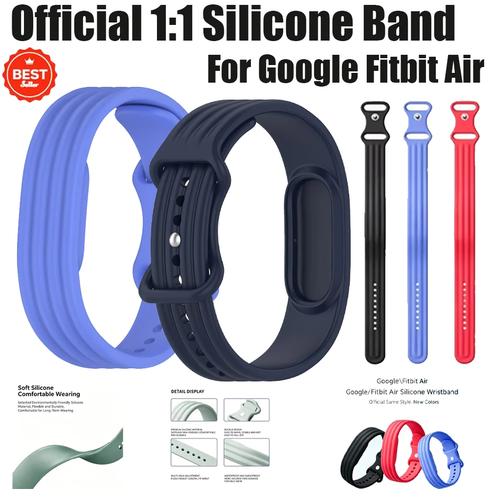Premium Silicone Fitness Tracker Band - Breathable Replacement Strap in Assorted Colors