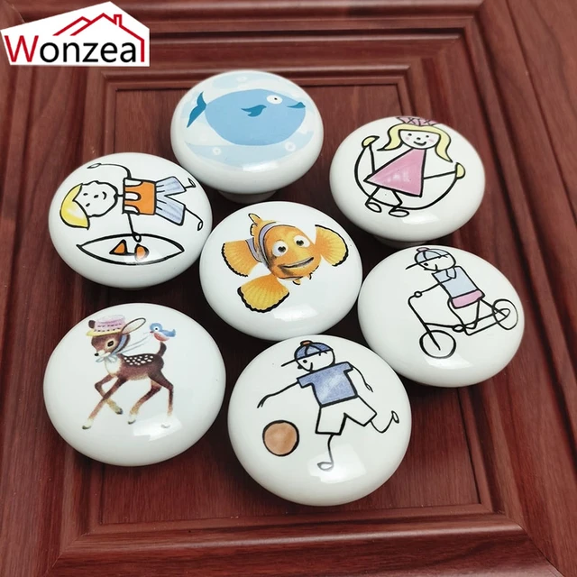 Tiradores Vintage Para Muebles, Pomos Y Tiradores De Cerámica Para Armario,  Pomo De Puerta, Blanco, Azul, Rosa, Tirador Para Cajón De Cocina, 6 Uds. -  Pomos De Armarios - AliExpress