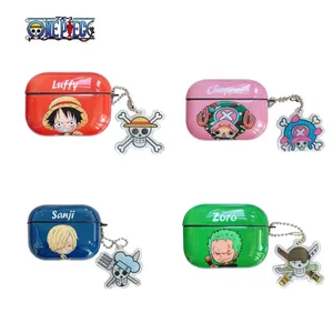 Anime One Piece Wireless Bluetooth Earphone Case Cartoon Luffy Roronoa Case Suit for Airpods Pro Airpods 1/2 3 Birthday Gift