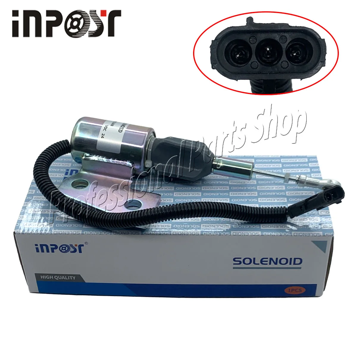 

3991168 24V Shut Off Solenoid for Cummins 4BT SA4941-24 Hyundai R130