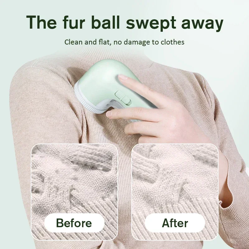 Clothes Bobble Fluff Shaver USB Operated Electric Fur Defuzzer 850mAh Portable Lint Remover Household Cleaning Tool 2