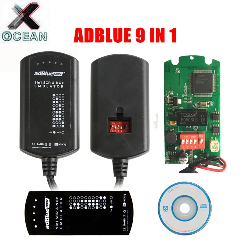 

2023 Adblue 9 IN 1 Upgrade Adblue 8 IN 1 8in1 For 9 Trucks Universal AdBlue Emulator For Many Types Trucks Free Shipping