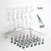 4mm Fold Stainless Steel Windproof Clothespin Laundry Hanger Clothesline Sock Towel Bra Drying Rack Clothes Peg Hook Airer Dryer 3
