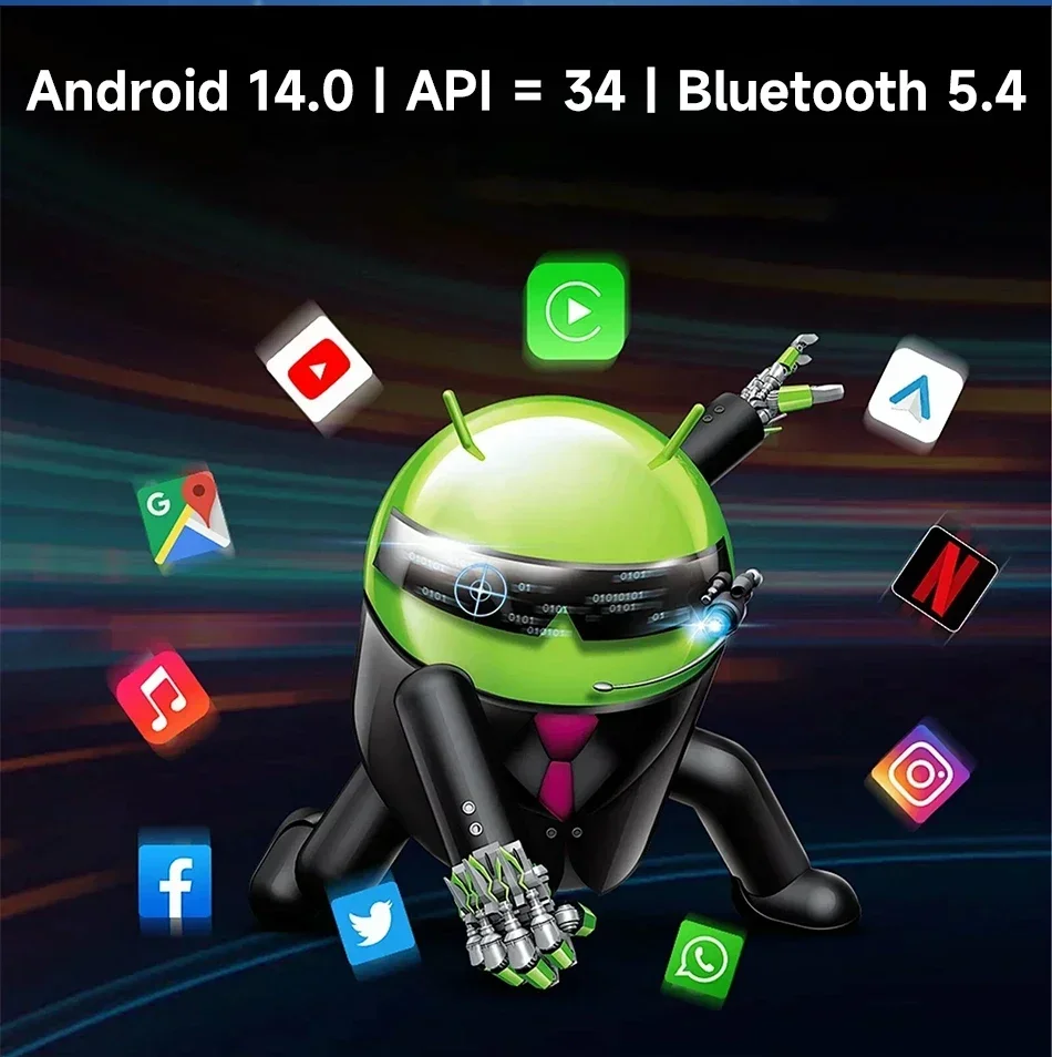 Srnubi Android 14 Autoradio für Citroen Berlingo B9 Peugeot Partner 2008-2019 Carplay Android Auto Stereo Bluetooth AM Head Unit – Detail 11