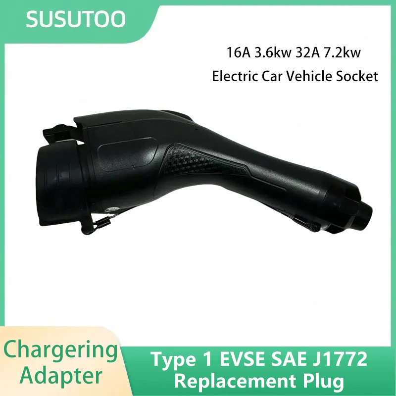 Ev Charger Plug Adapter Type 1 EVSE SAE J1772 Replacement Plug 16A 3.6kw 32A 7.2kw Electric Car Vehicle Socket