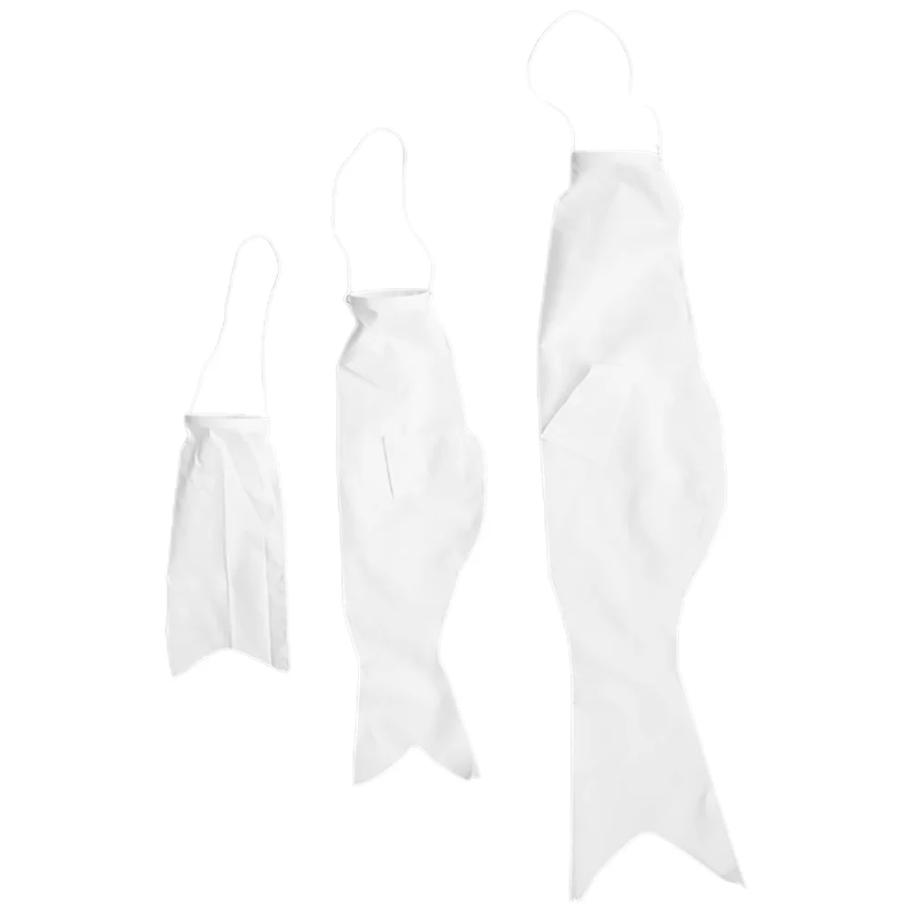 3 Pezzi Carp Streamer Bambino Striscioni Bandiera Vuota Panno Giapponese Fai Da Te Koinobori Windsock