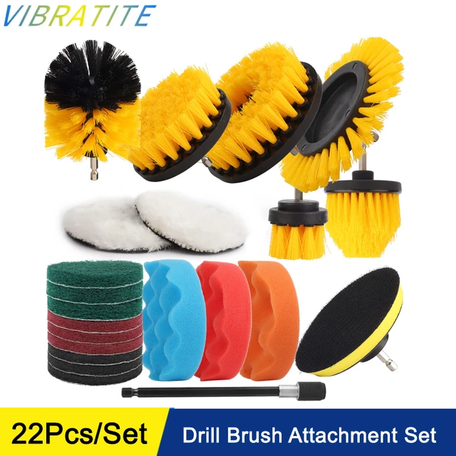 Power Scrubber Cleaning Brush Drill Attachment  Scrub Brush Attachment  Drill - 7pcs - Aliexpress