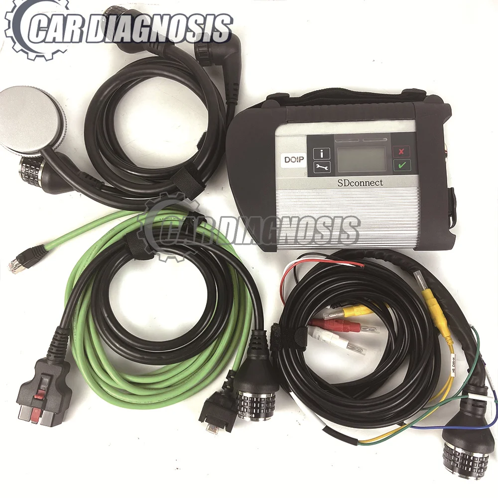 MB STAR SD C4 Multiplexer Xentry Das Wis Epc Limite di velocità Fdok Adblue Pk C5 C6 per benz Truck Car Strumento diagnostico + CF19 COMPUTER PORTATILE - immagine 5