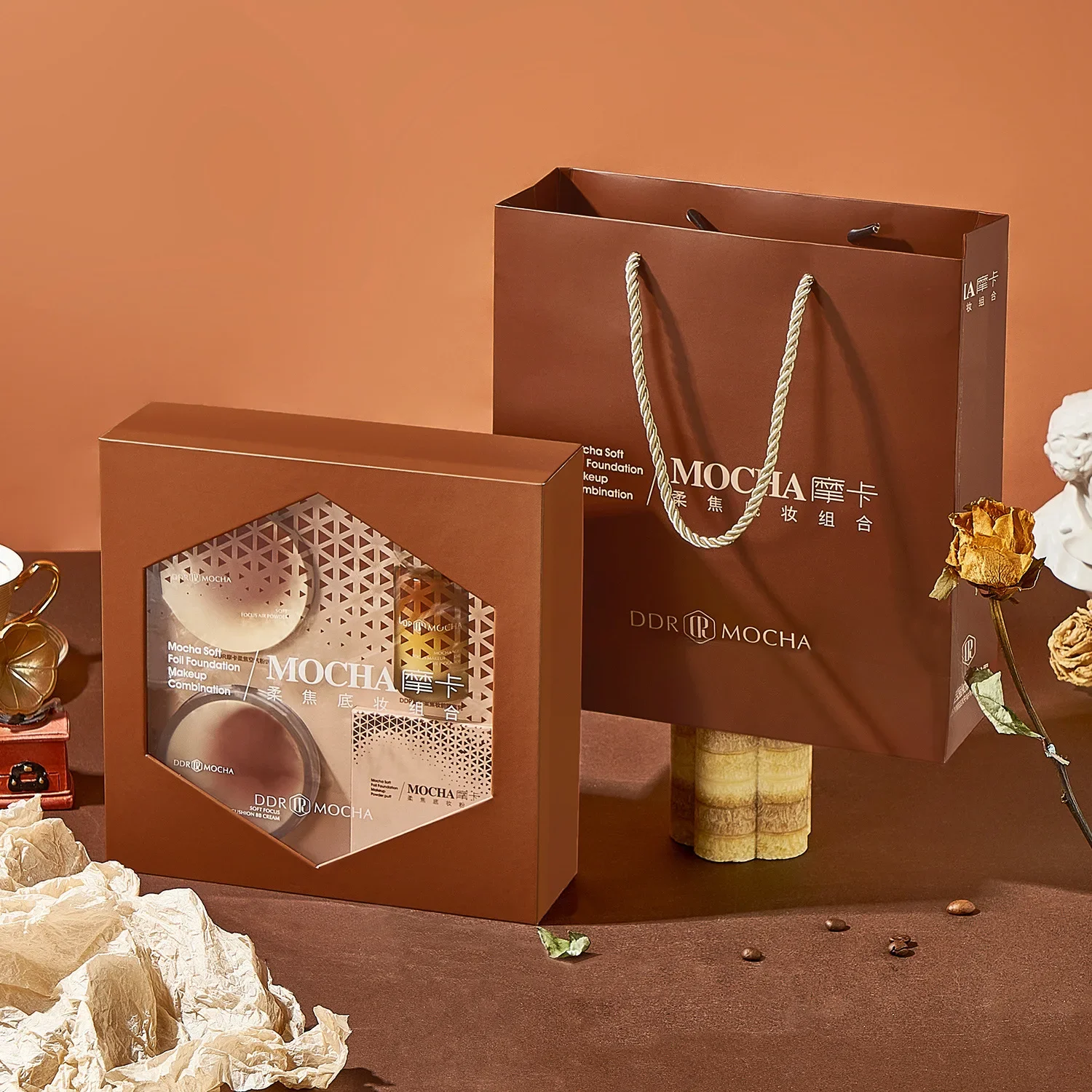 Ddr Mocha American Base Makeup Makeup Set before Make-up Base Cushion Bb Cream Powder Gift