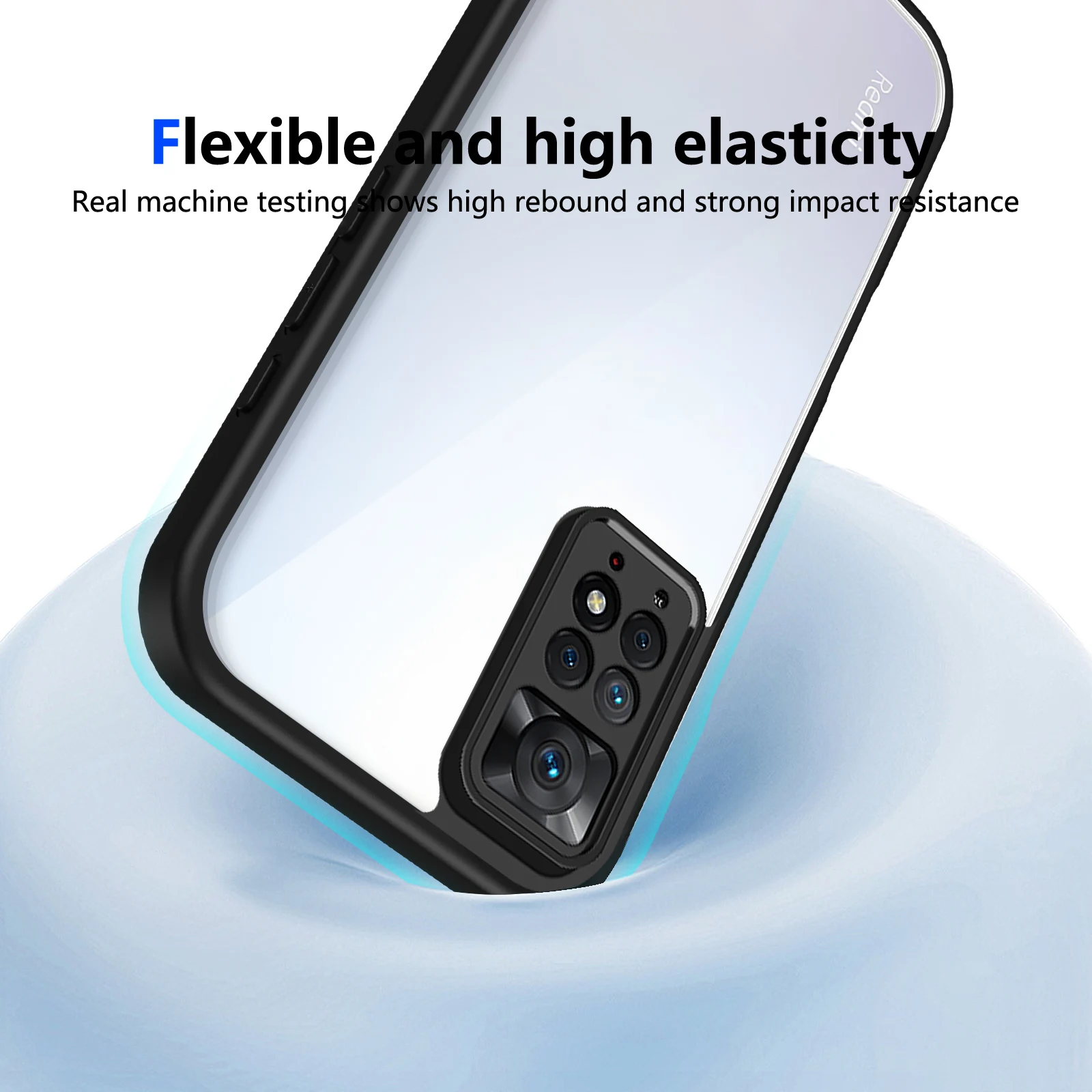 Durable Shockproof Matte Acrylic Phone Case - Clear Hard Cover
