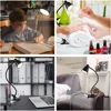 LED Desk Lamp Clip Reading Light Adjustable Brightness Book Light Room Book Lamp Study Read Lamp Flexsible Reading Night Light 6